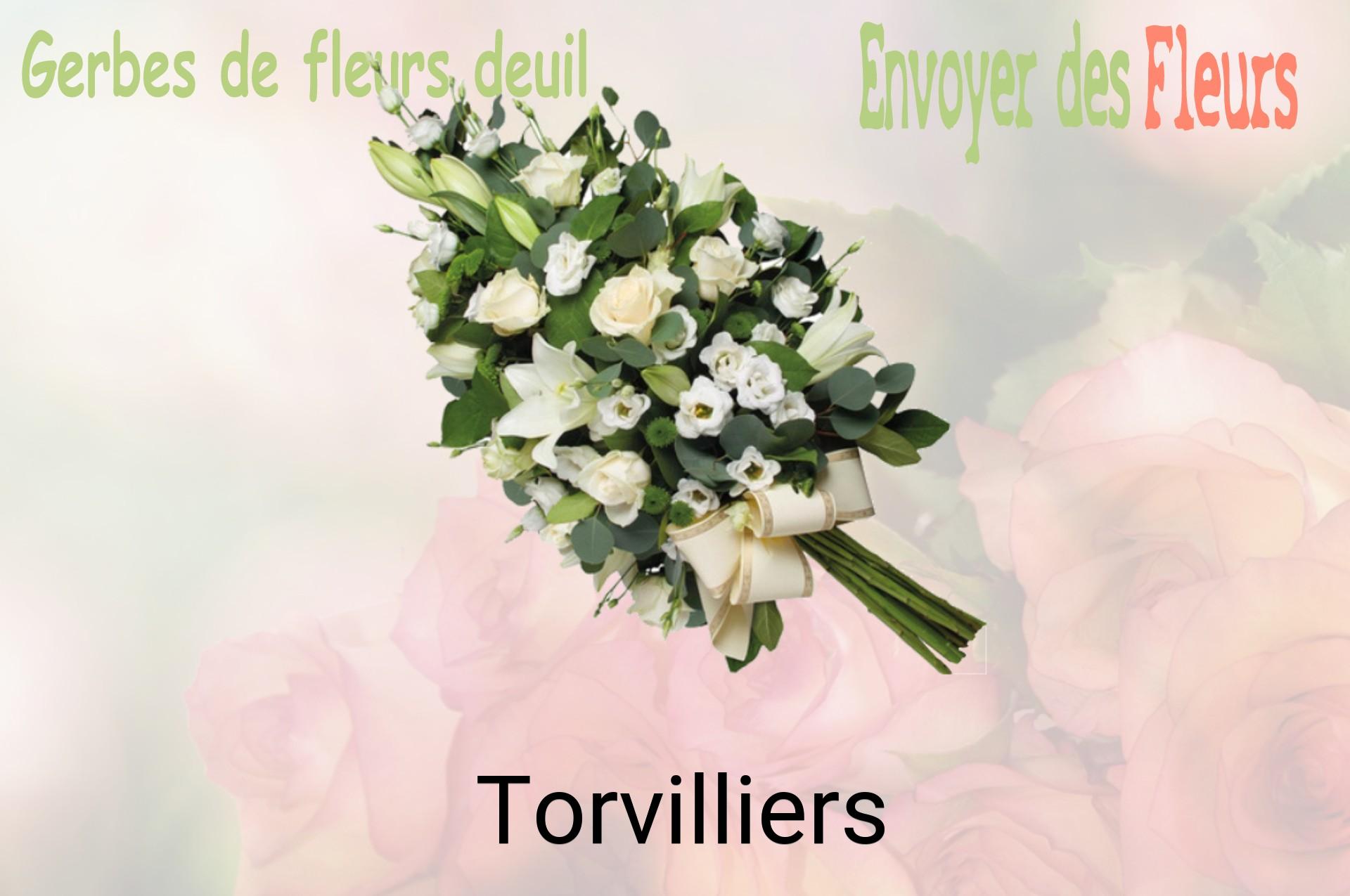 Gerbe de fleurs de deuil livrée à Torvilliers